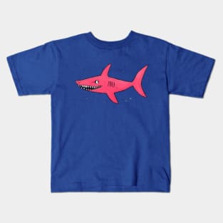 Cute Pink Shark Kids T-Shirt